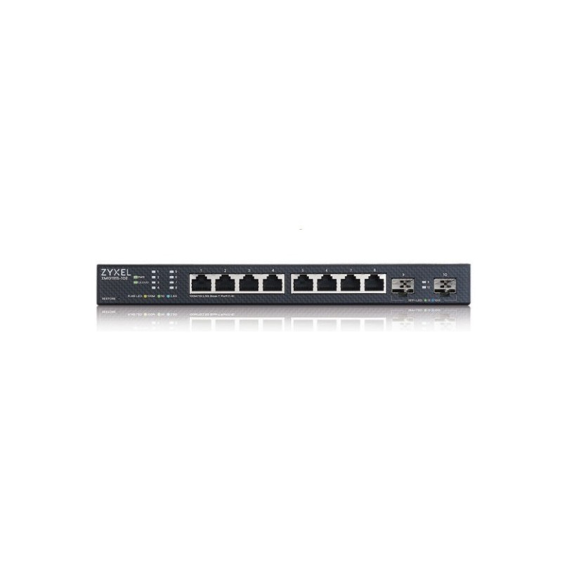 ZyXEL XMG1915-10E 8-Port 2.5GbE, 2 SFP+ Web/Smart Switch, NebulaFlex, lüfterlos